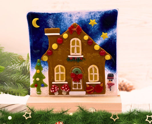 CHRISTMAS FUSED GLASS GINGERBREAD HOUSE WORKSHOP 8th November - Forever After Boutique