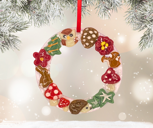 Fused Glass Christmas wreath Workshop Saturday 7th November