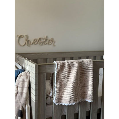 Chunky baby blanket – Handmade in Neutral Tones