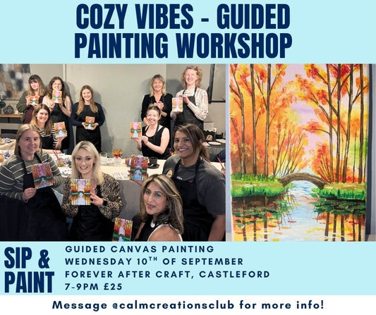 Create & Connect: Canvas Painting Workshop: Wednesday 10th September - Forever After Boutique