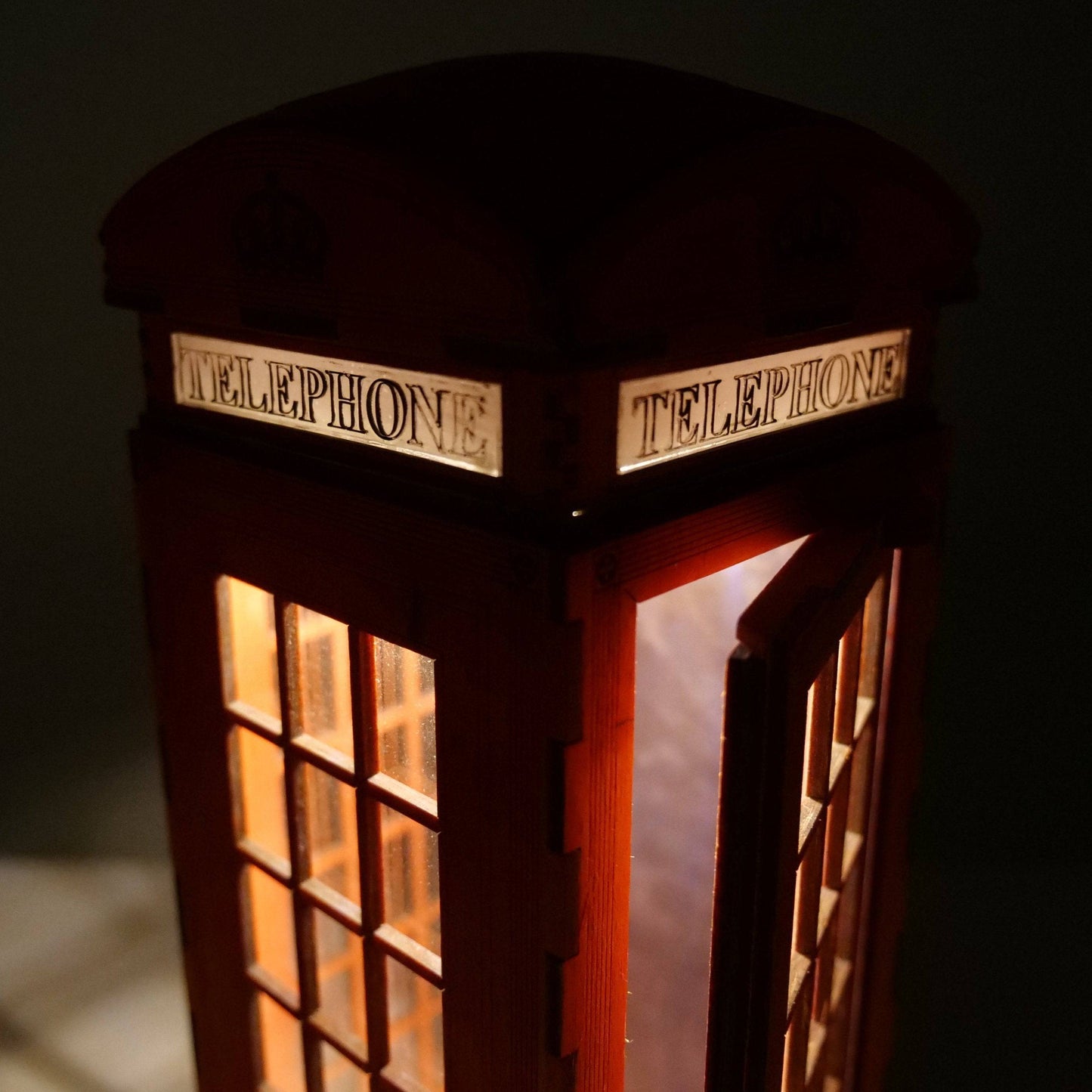 Telephone Box Lamp - Flatpack Model Kit by Curious Rabbit ®