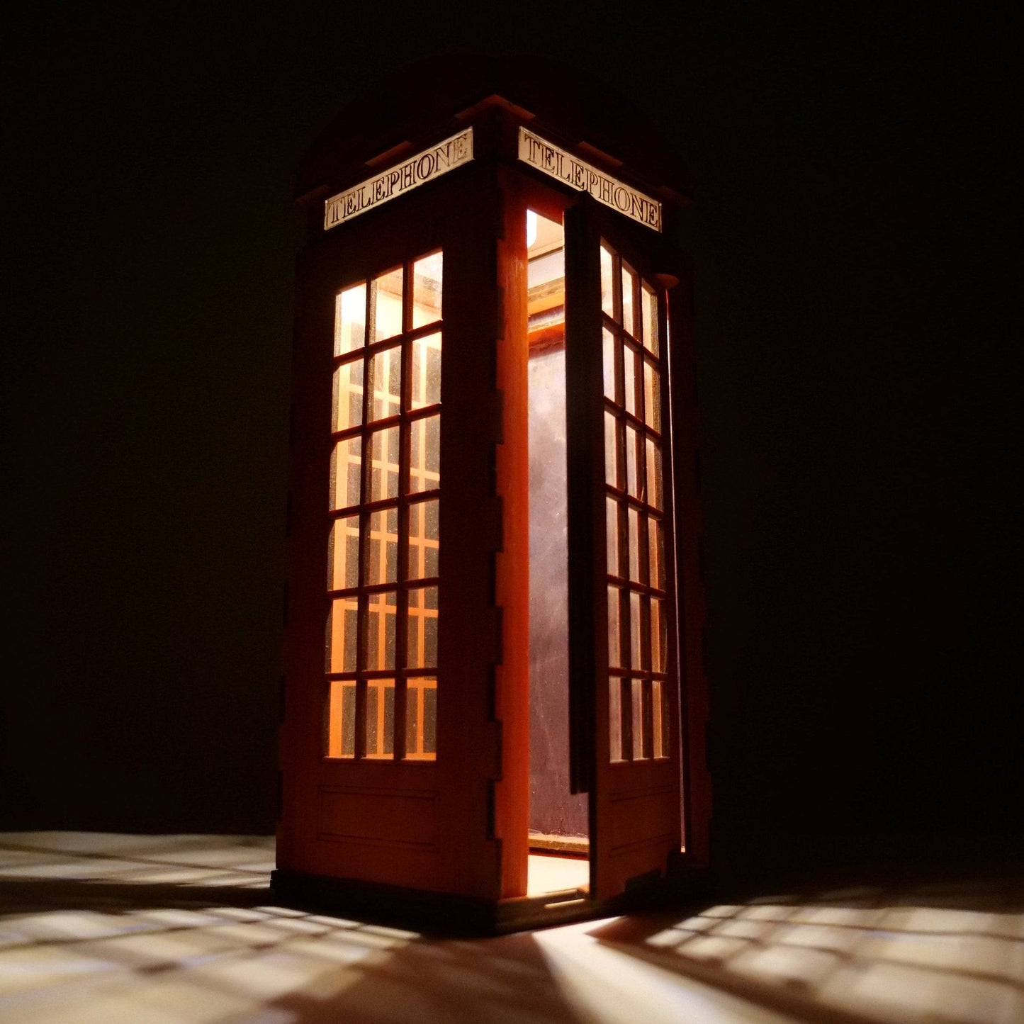 Telephone Box Lamp - Flatpack Model Kit by Curious Rabbit ®