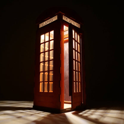 Telephone Box Lamp - Flatpack Model Kit by Curious Rabbit ®