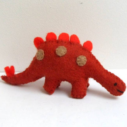 Felt Stegosaurus Dinosaurs: Orange