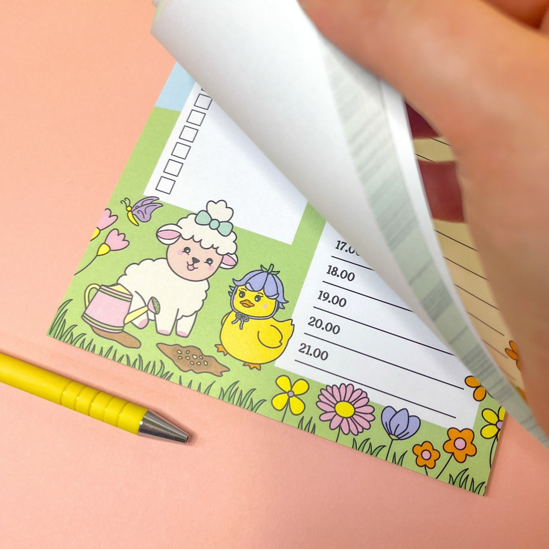 A5 Daily Planner Pad - Beautiful Things Will Bloom