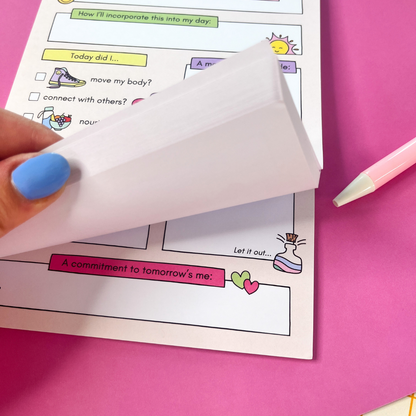 Daily Focus Self-Care Notepad - A5