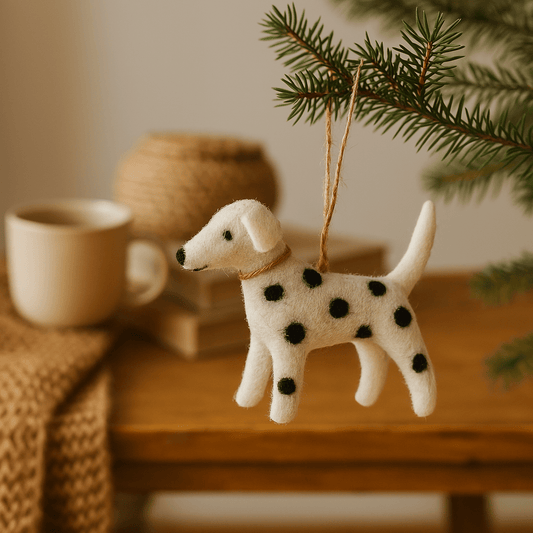 Dalmatian Felt Hanging Decoration - Forever After Boutique