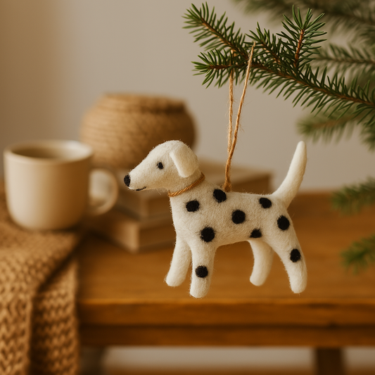 Dalmatian Felt Hanging Decoration