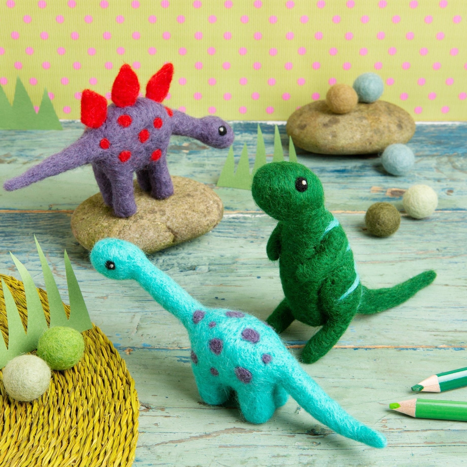 Diplodocus Dinosaur Needle Felting Kit for Beginners