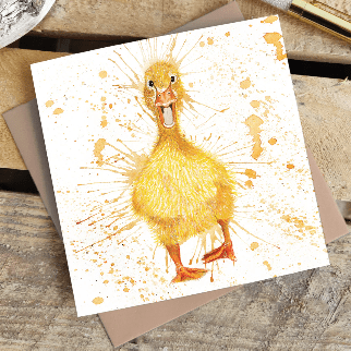 Duck Greeting Card - Splatter - Forever After Boutique