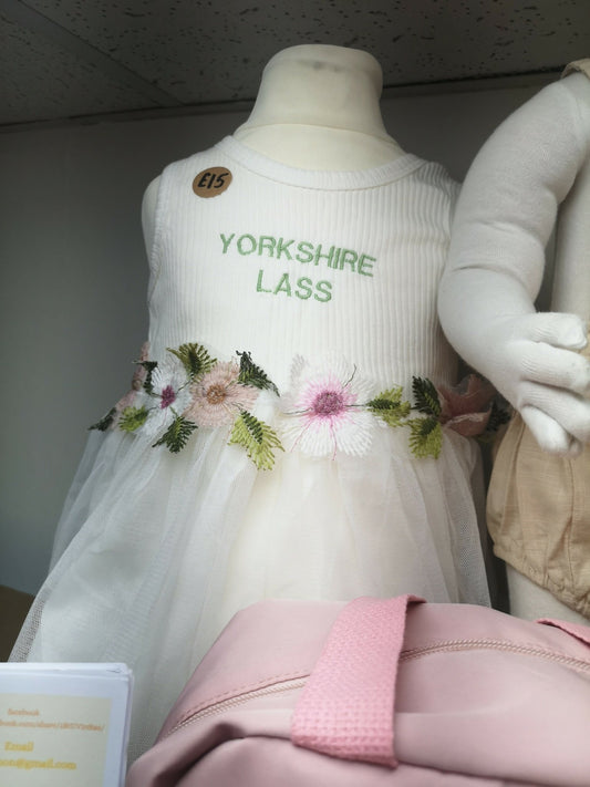 Embroidered Yorkshire lass tulle dress - Forever After Boutique