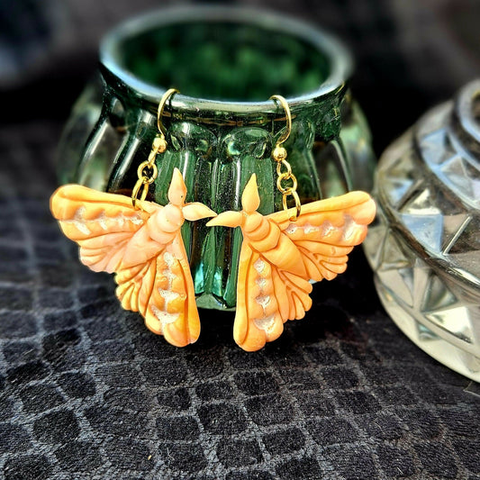Floating Moth Earrings - Forever After Boutique