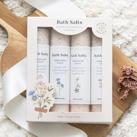 Floral Bath Salt Gift Set - Forever After Boutique
