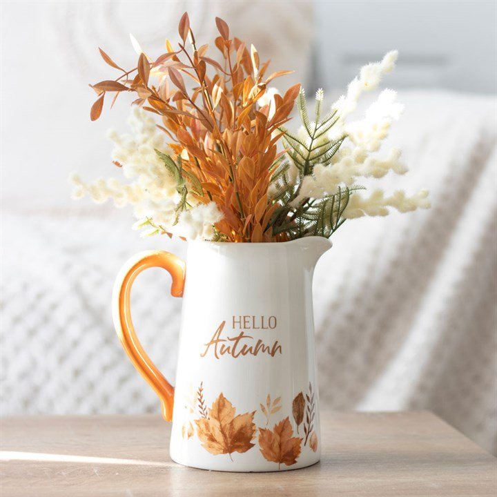 Flower Jug: Hello Autumn Ceramic Flower Jug - Forever After Boutique