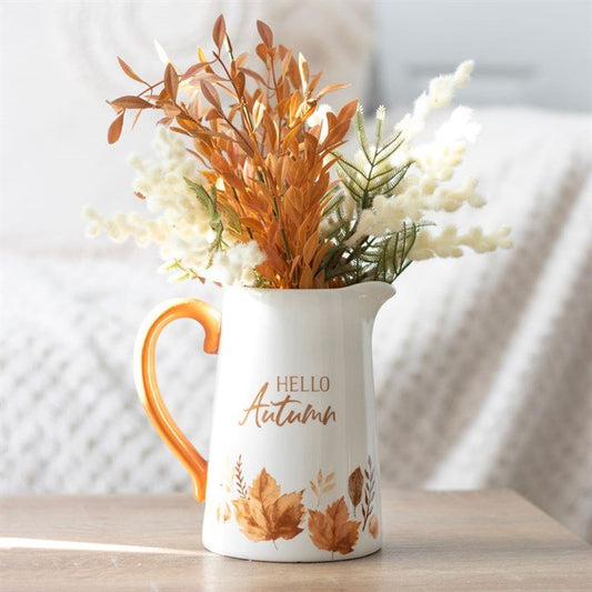Flower Jug: Hello Autumn Ceramic Flower Jug - Forever After Boutique
