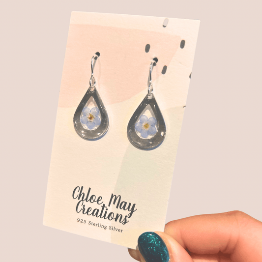 Forget Me Not Teardrop Earrings - Forever After Boutique