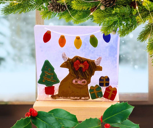 FUSED GLASS CHRISTMAS HIGHLAND COW WORKSHOP Saturday 8th November - Forever After Boutique