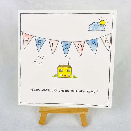 Greetings Card: ‘Welcome to Your New Home’ Handmade Greeting Card - Forever After Boutique