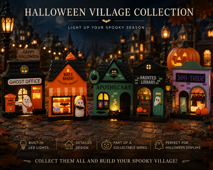 Light Up Haunted Halloween Village Collection