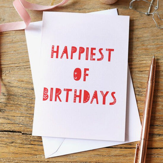 'Happiest of Birthdays' Greeting Card - Forever After Collective