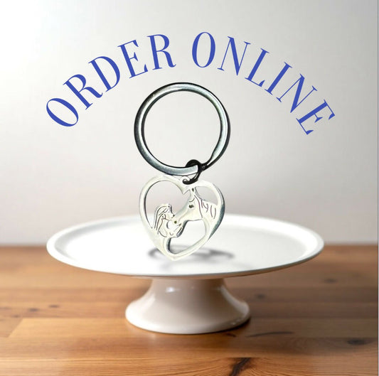 Heart Horse Keyring - Forever After Boutique