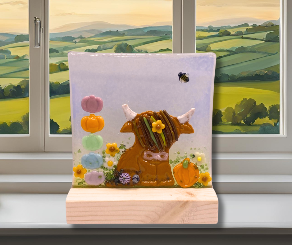FUSED GLASS HIGHLAND COW WORKSHOP Saturday 11th October