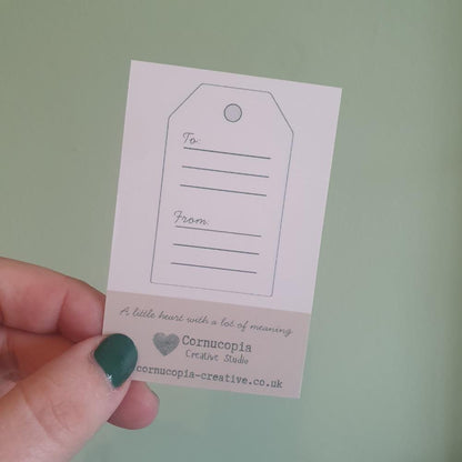 Clay Heart Keepsake Decoration - You Make The World Brighter - Pocket Token - Pick-Me-Up - Sentiment Gift