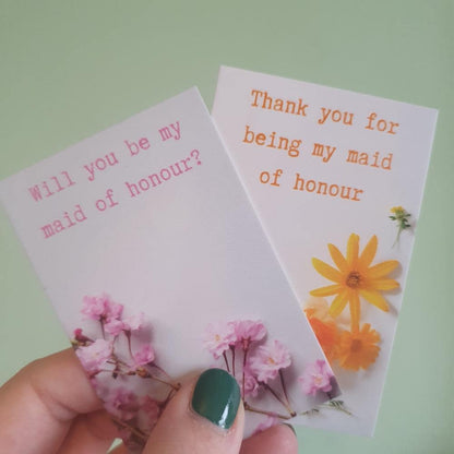 Will You Be My Maid of Honour? - Bridesmaid Proposal - Pink Clay Heart - Bridesmaid Gift - Bridesmaid Keepsake - Chief Bridesmaid