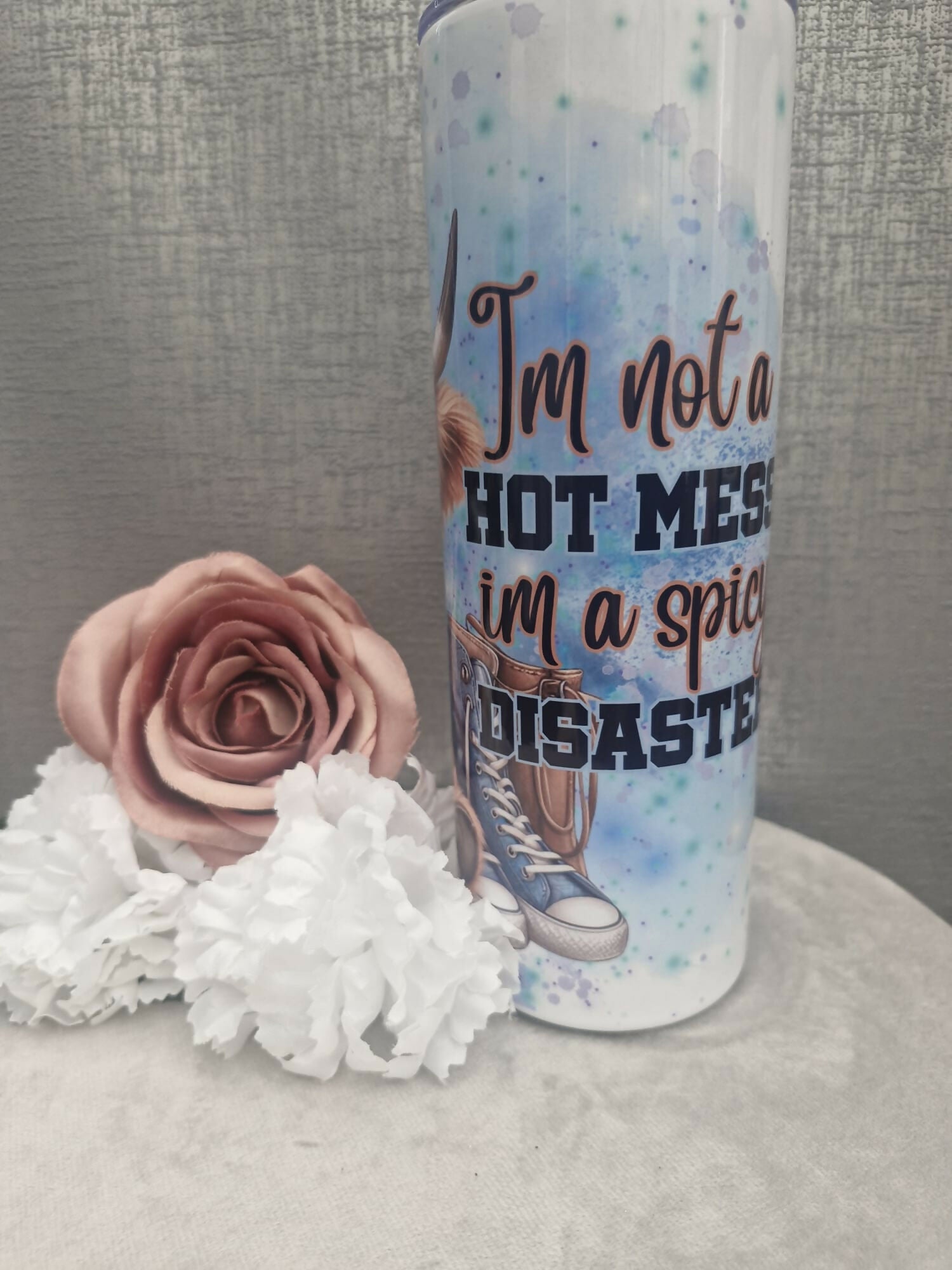 Im not a hot mess im a spicy disaster 20oz thermal tumbler - Forever After Boutique