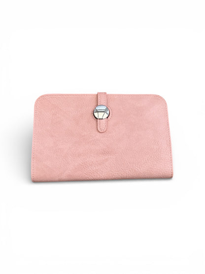 Multi Passport Travel Wallet with Detachable Coin Purse Blush Pink