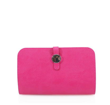 Multi Passport Travel Wallet with Detachable Coin Purse Hot Pink