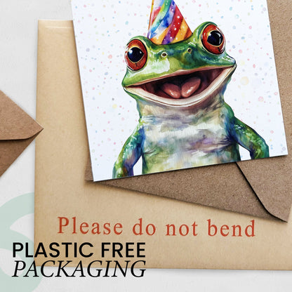 Birthday Card For Him or Her Of A Frog Illustration For Him or Her Birthday Gift