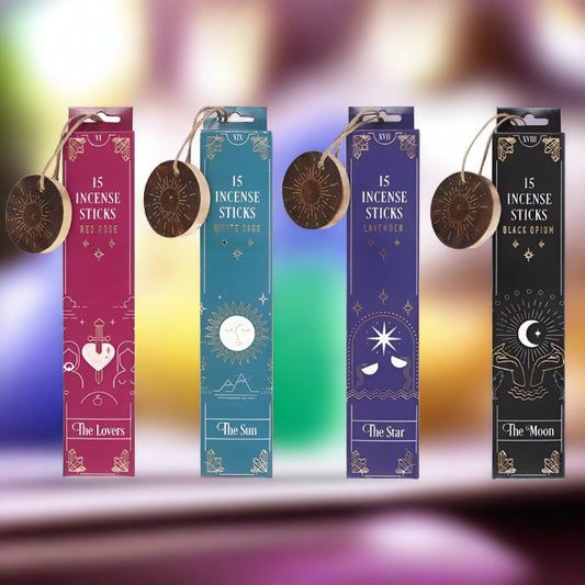Incense sticks inspired by traditional tarot card includes matching incense holders - Forever After Collective