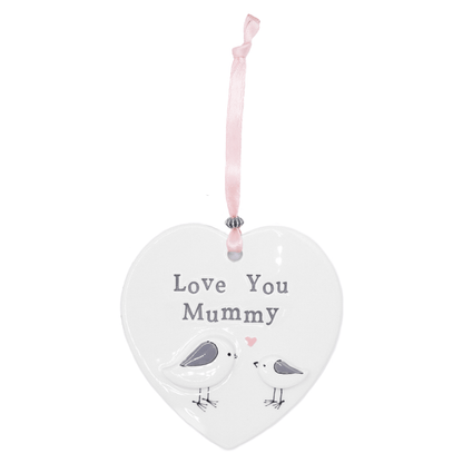 ‘Love You Mum’ Ceramic Hanging Heart - Forever After Boutique