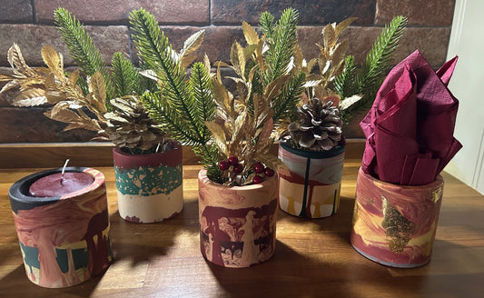 MAKE YOUR OWN JESMONITE CHRISTMAS TABLE & TREE DECORATIONS WORKSHOP Thursday 27th November - Forever After Boutique
