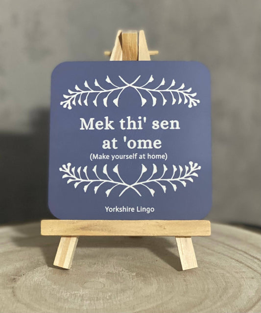 Mek Thi’ Sen at ’Ome – Yorkshire Coaster - Forever After Boutique