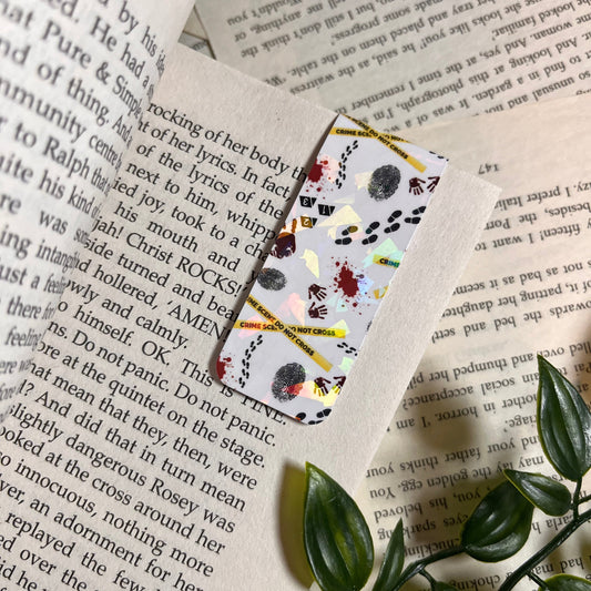 Mini Crime Scene Magnetic Bookmark