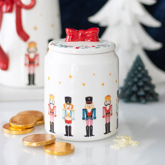 Christmas Nutcracker Storage Jar