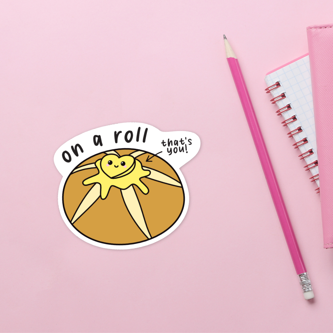 On a Roll Sticker