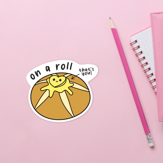 On a Roll Sticker