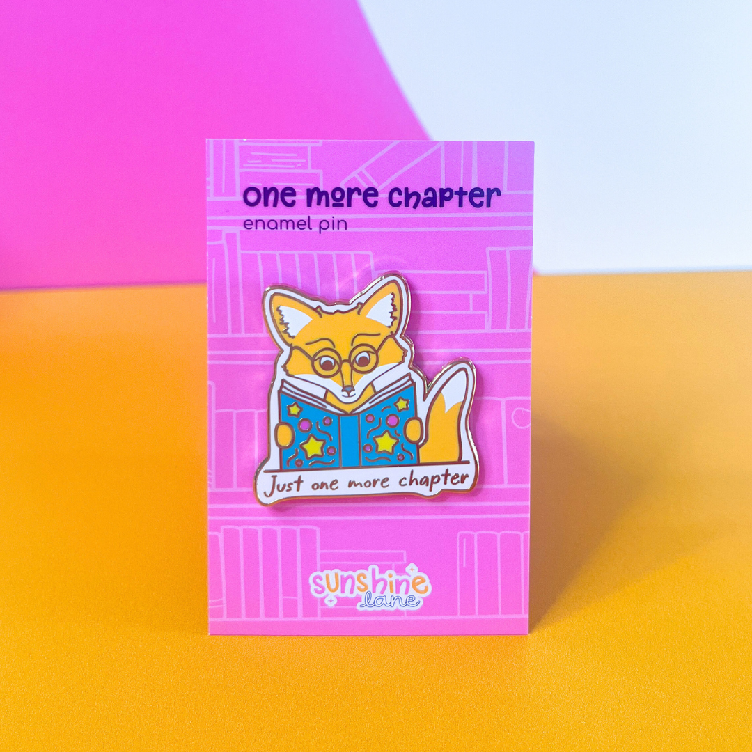 One More Chapter Enamel Pin ft. Maple the Fox