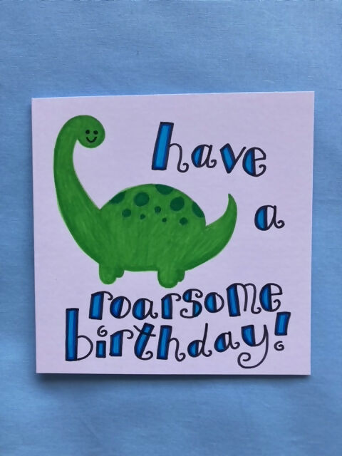 Dinosaurbirthdaycard