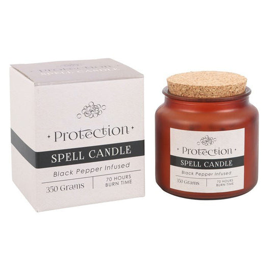 Protection Candle: Black Pepper Protection Jar Candle – Shield Your Energy & Strengthen Security - Forever After Boutique