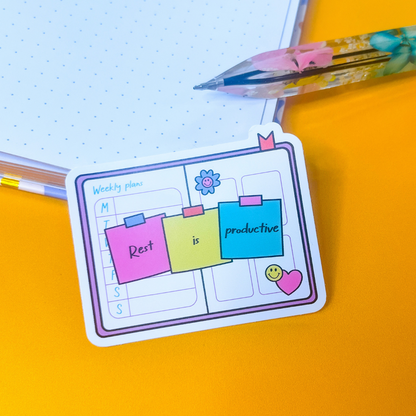 Rest Is Productive Sticker