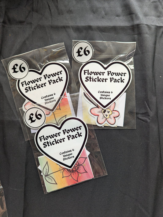 Floral selection sticker pack