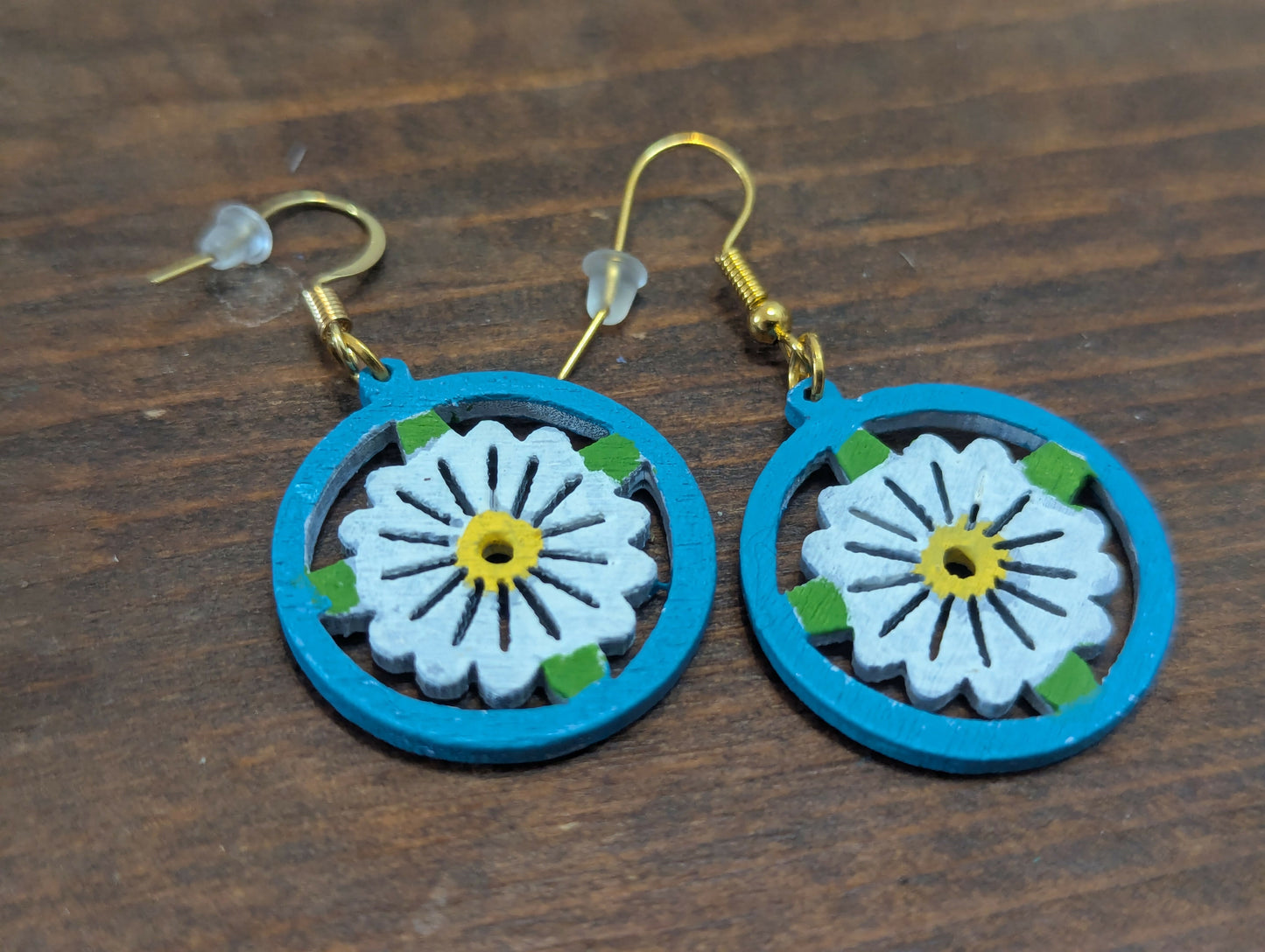 Yorkshire rose earrings