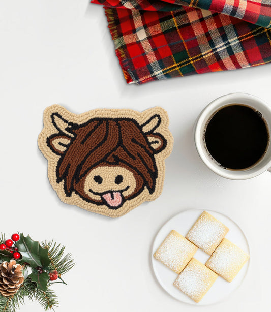 Scottish Highland Cow Coaster