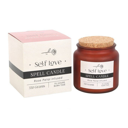 Self Love Candle: Self - Love Rose Petal Jar Candle – Manifest Confidence & Inner Peace - Forever After Boutique