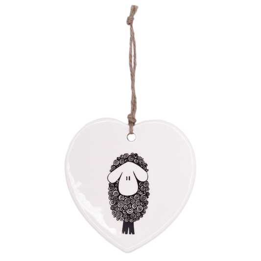 Sheep Hanging Heart - Forever After Boutique
