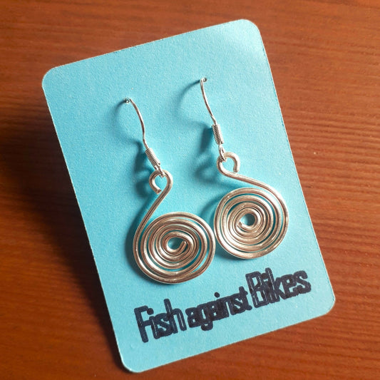 Silver swirl earrings - Forever After Boutique